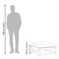 Градински табуретки с възглавници, 2 бр, дугласко дърво масив