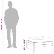 Градински табуретки с възглавници, 2 бр, дугласко дърво масив