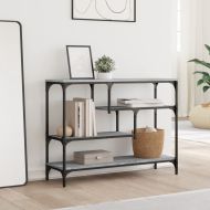 Конзолна маса, сив сонома, 100x30x75 см, инженерно дърво