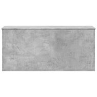 Кутия за съхранение, бетонно сиво, 100x42x46см, инженерно дърво
