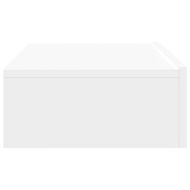 ТВ шкаф с LED осветление, бял, 60x35x15,5 см