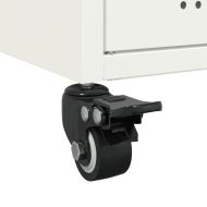 Бюфет, бял, 100,5x39x72 см, стомана