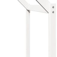 Покрив за детско легло, бял, 213x85,5x144,5 см, бор масив