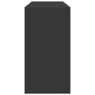 Долен шкаф за мивка, черен, 90x29x55 см, инженерно дърво