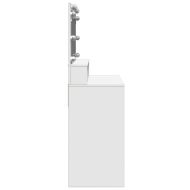 Тоалетка с LED, бяла, 80x41x134,5 см