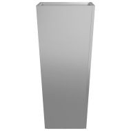 Градински кашпи, 2 бр, 35x35x75 см, поцинкована стомана