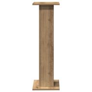 Стойки за тонколони 2 бр дъб артизан 30x30x95см инженерно дърво