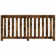 Капак за радиатор, опушен дъб, 175x20x82 см, инженерно дърво