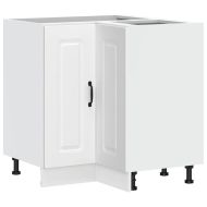 Кухненски ъглов шкаф, "Kalmar", бял, инженерно дърво