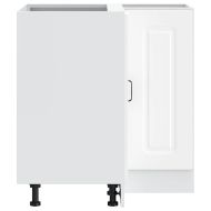 Кухненски ъглов шкаф, "Kalmar", бял, инженерно дърво