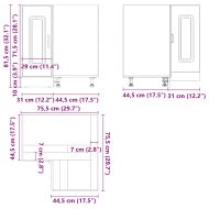 Кухненски ъглов шкаф, "Kalmar", дъб артизан, инженерно дърво