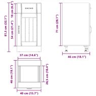 Кухненски шкаф Lucca Бяла инженерна дървесина