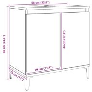 Шкаф за мивка Artisan Oak 58x33x60 cm Инженерна дървесина