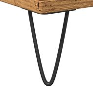 Шкаф за баня, старо дърво, 80x33x60 см, инженерно дърво