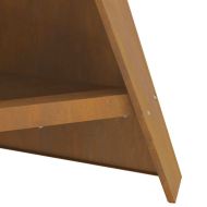 Огнище Кафяво 58 x 40 x 100 см Патинираща стомана