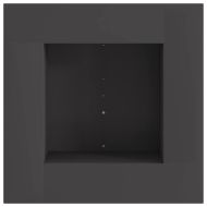 Огнище Черно 60 x 60 x 30 cm Стомана