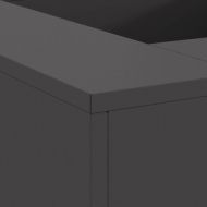 Огнище Черно 80 x 80 x 40 cm Студено валцована стомана