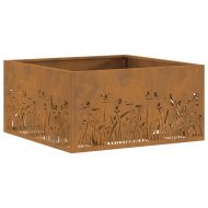 Огнище Кафяво 60 x 60 x 30 cm Стомана