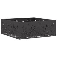 Огнище Черно 80 x 80 x 30 cm Стомана