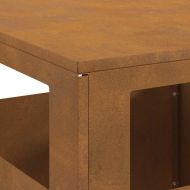 Огнище Кафяво 35 x 35 x 100 см Стомана