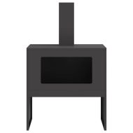Огнище Черно 60 x 40 x 96 см Стомана