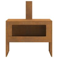 Огнище Кафяво 80 x 50 x 96 см Стомана