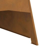 Огнище Кафяво 50 x 50 x 95 см Стомана