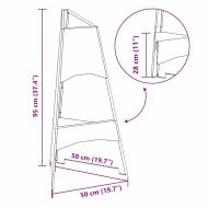 Огнище Кафяво 50 x 50 x 95 см Стомана