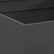 Огнище Черно 80 x 80 x 43 см Стомана