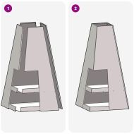 Огнище Черно 50 x 50 x 100 cm Стомана