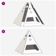 Огнище Черно 50 x 50 x 51 см Стомана