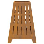 Огнище Кафяво 50 x 50 x 70 cm Патинираща стомана