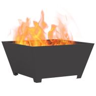 Огнище Черно 80 x 80 x 40 cm Стомана