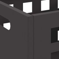 Огнище Черно 50 x 30 x 40 см Стомана