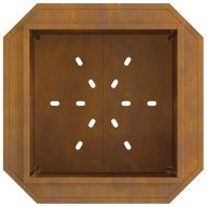 Бездимна камина Кафяво 58 x 58 x 51 см Стомана