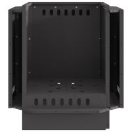 Бездимна камина Черно 48 x 48 x 51 см Стомана