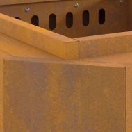 Бездимна камина Кафяво 48 x 48 x 51 см Стомана