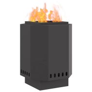 Бездимна камина Черно 38 x 38 x 51 см Стомана