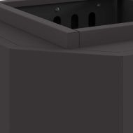 Бездимна камина Черно 38 x 38 x 51 см Стомана