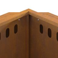 Бездимна камина Кафяво 38 x 38 x 51 см Стомана