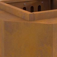 Бездимна камина Кафяво 38 x 38 x 51 см Стомана