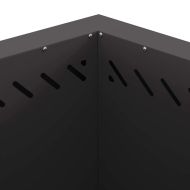 Бездимна камина Черно 58 x 58 x 51 см Стомана