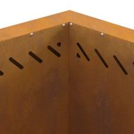 Бездимна камина Кафяво 58 x 58 x 51 см Стомана