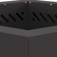 Бездимна камина Черно 48 x 48 x 51 см Стомана