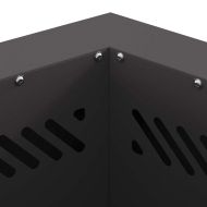 Бездимна камина Черно 38 x 38 x 51 см Стомана