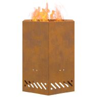Бездимна камина Кафяво 38 x 38 x 51 см Стомана