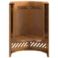 Бездимна камина Кафяво 38 x 38 x 51 см Стомана