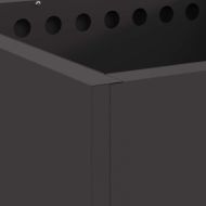 Бездимна камина Черно 48 x 48 x 50 см Стомана