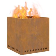 Бездимна камина Кафяво 48 x 48 x 50 см Стомана
