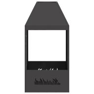 Огнище Черно 50 x 50 x 100 cm Стомана